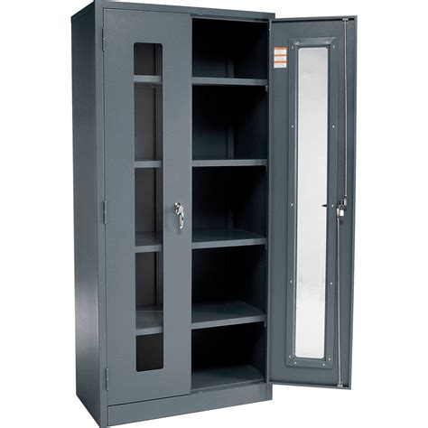 Global Industrial Easy Assembly Clear View Storage Cabinet, 